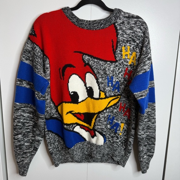 Universal Studio Other - Vintage Universal Studios Woody Woodpecker Knit Sweater Ha Ha Ha